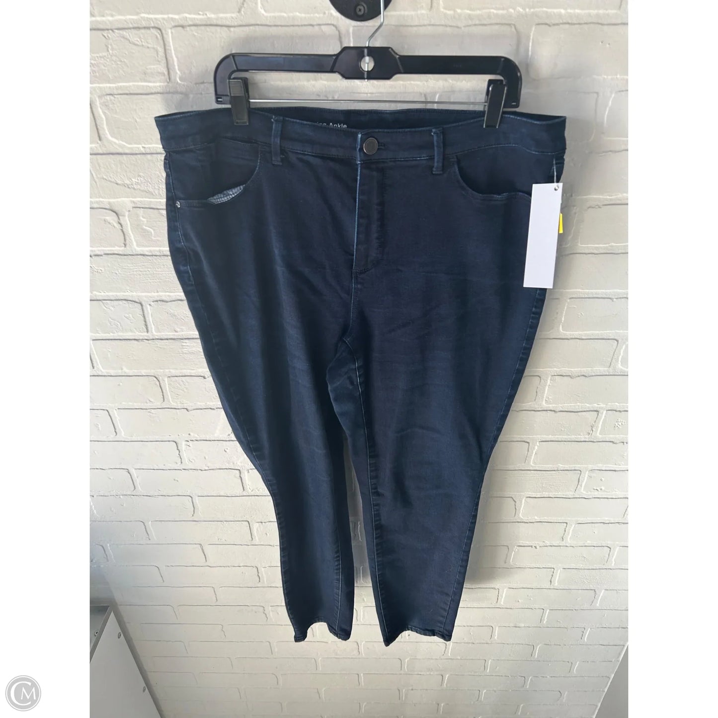 Jeans Skinny By Talbots In Blue Denim, Size: 18