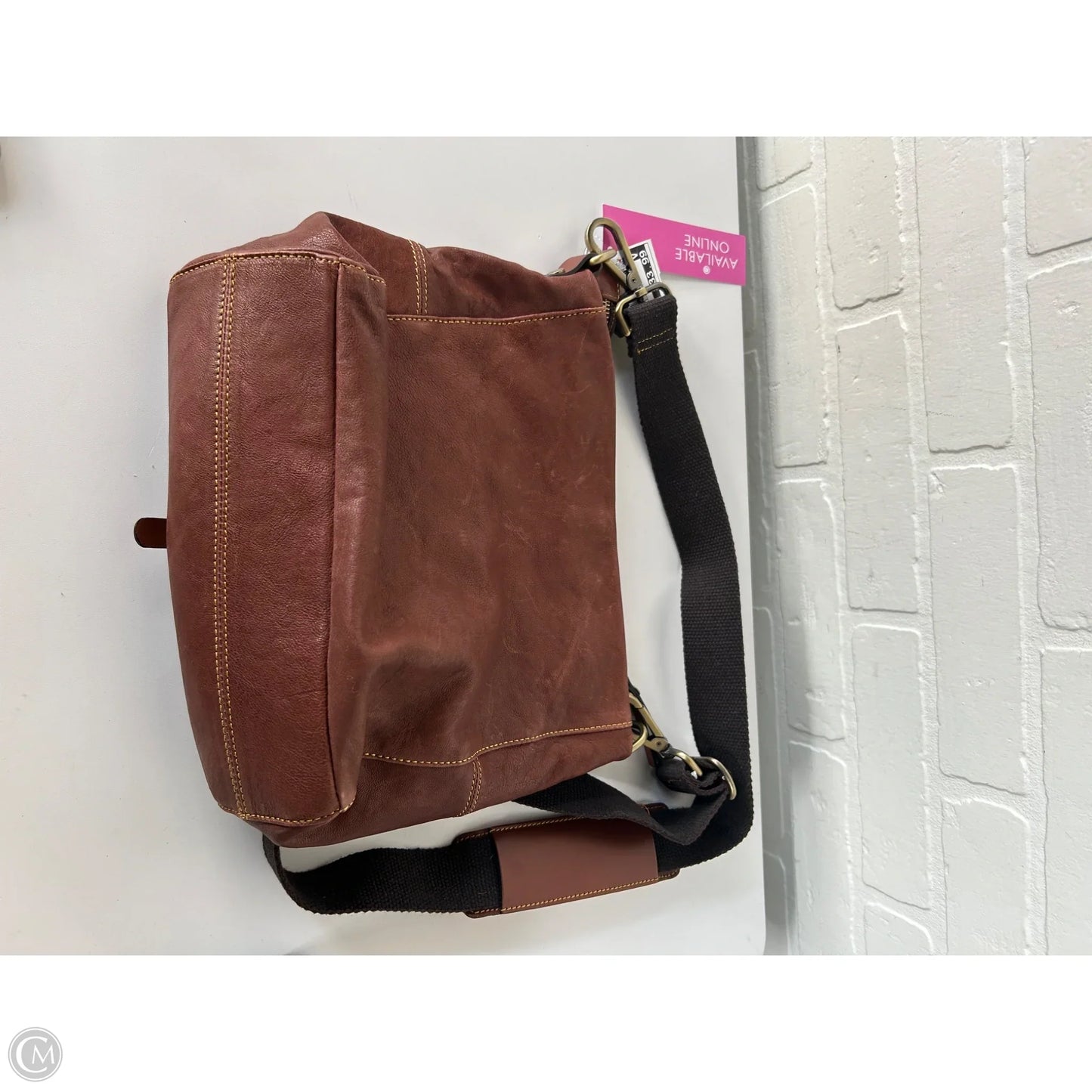 Crossbody Leather By Sundance, Size: Medium