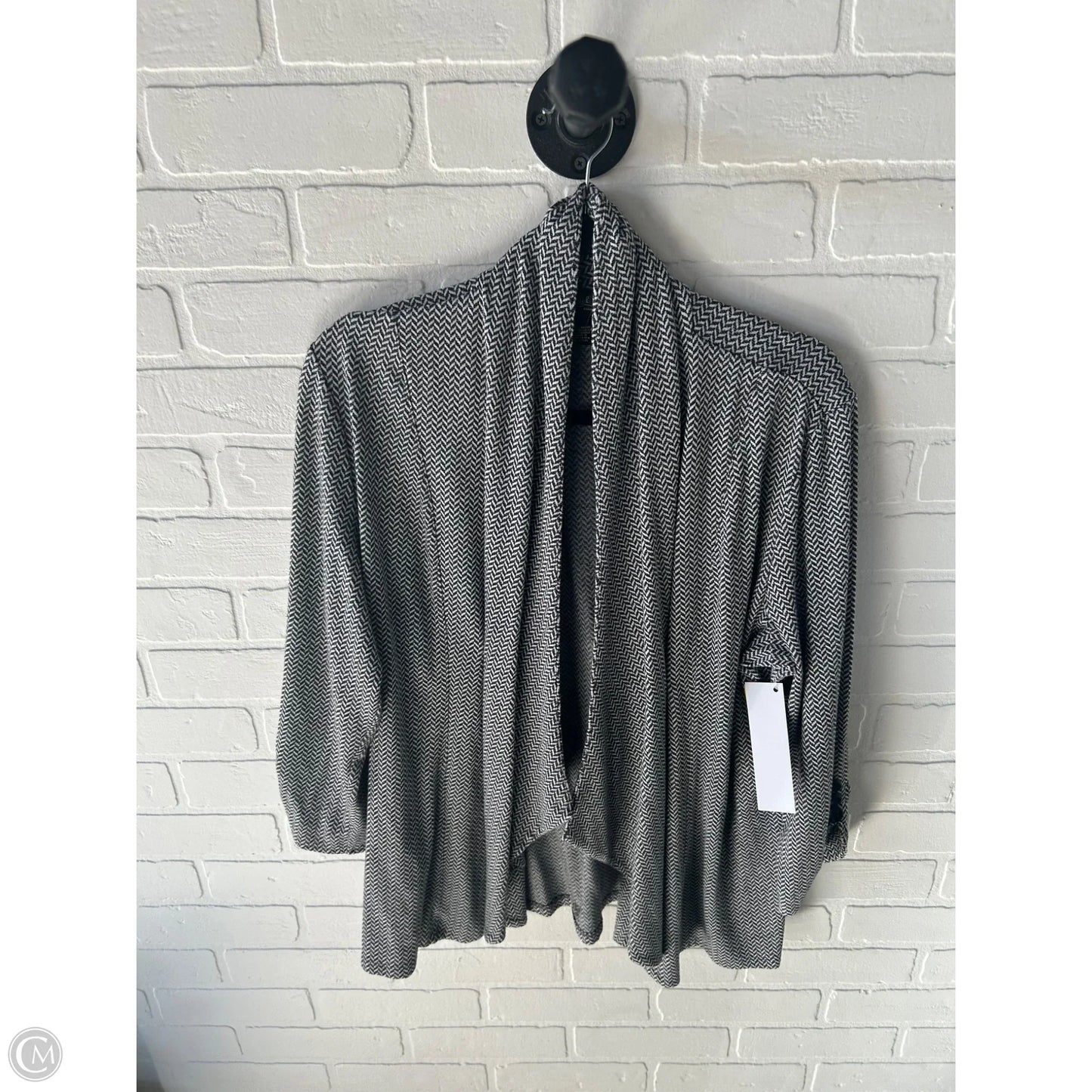 Blazer By Peck And Peck In Black & Grey, Size: L