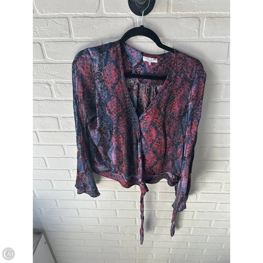 Top Long Sleeve By Parker In Pink & Purple, Size: M