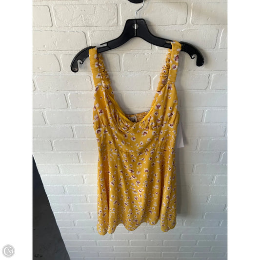 Dress Casual Short By Free People In Purple & Yellow, Size: M