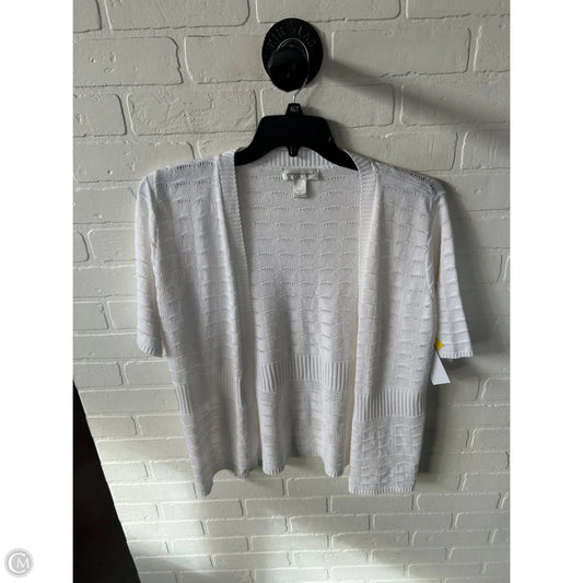 Sweater Cardigan By Christopher And Banks In White, Size: L