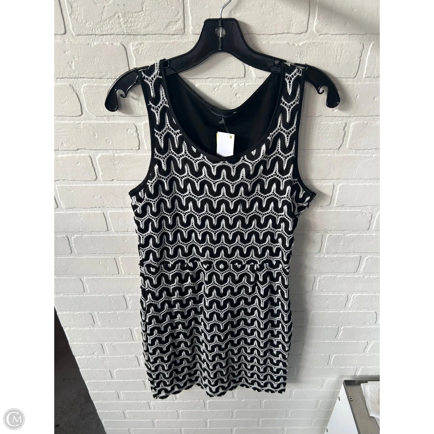 Dress Work By Banana Republic In Black & White, Size: M
