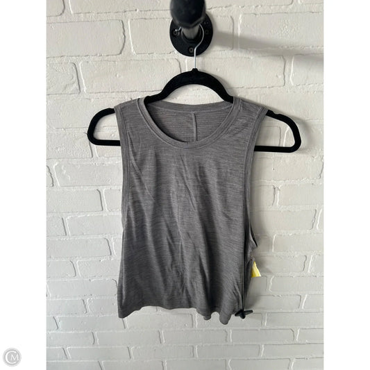 Athletic Tank Top By Lululemon In Grey, Size: S