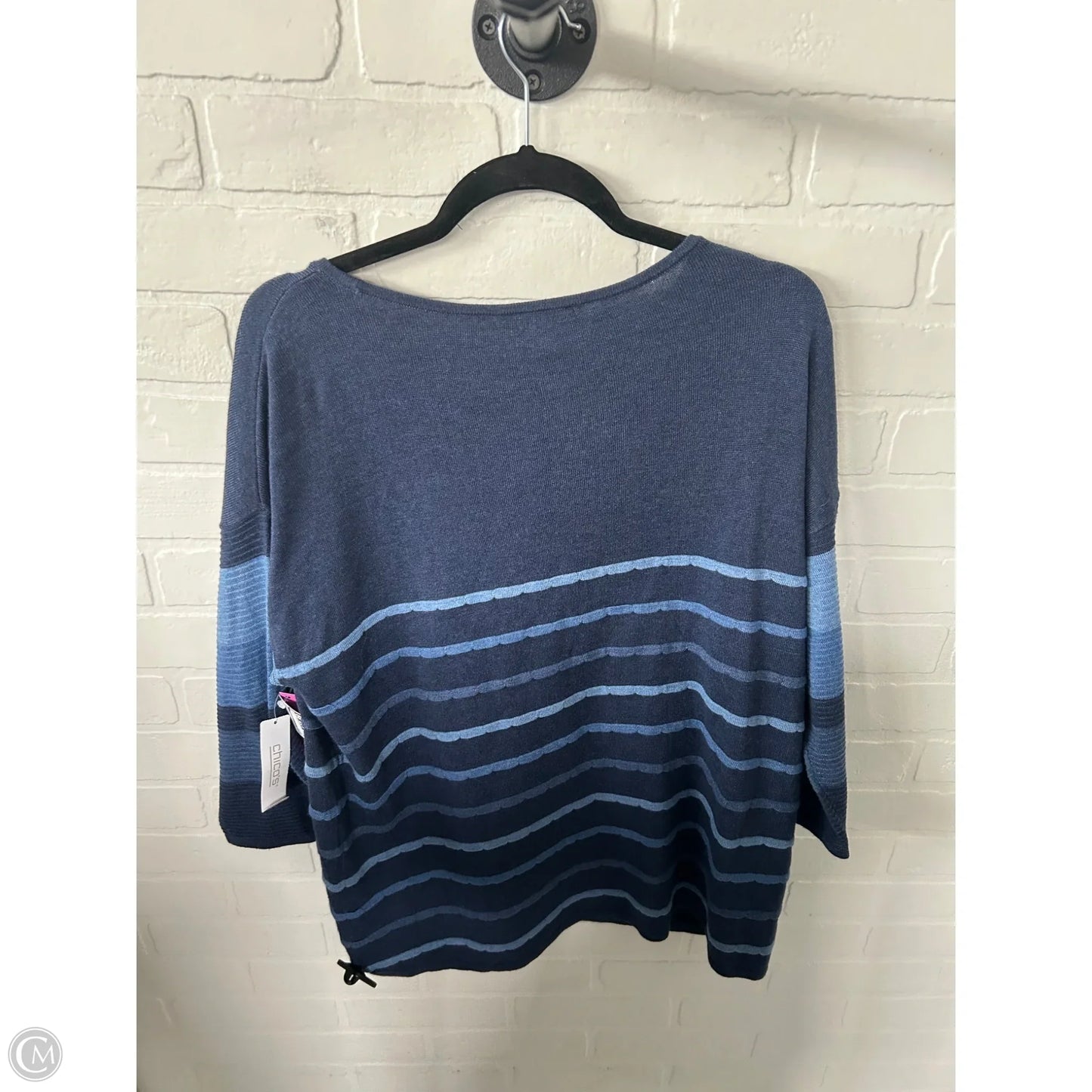 Sweater By Chicos In Blue, Size: L