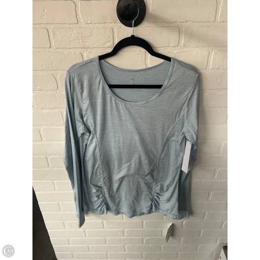 Athletic Top Long Sleeve Crewneck By Gaiam In Blue, Size: Xl