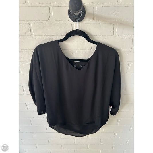 Top Short Sleeve By White House Black Market In Black, Size: Sp