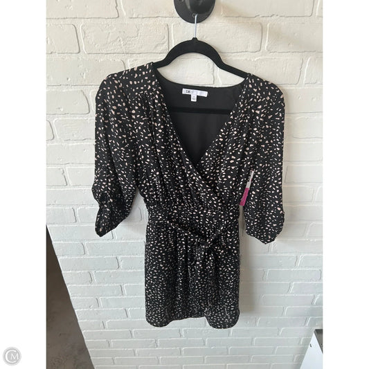 Dress Casual Short By Dr2 In Black & Tan, Size: S