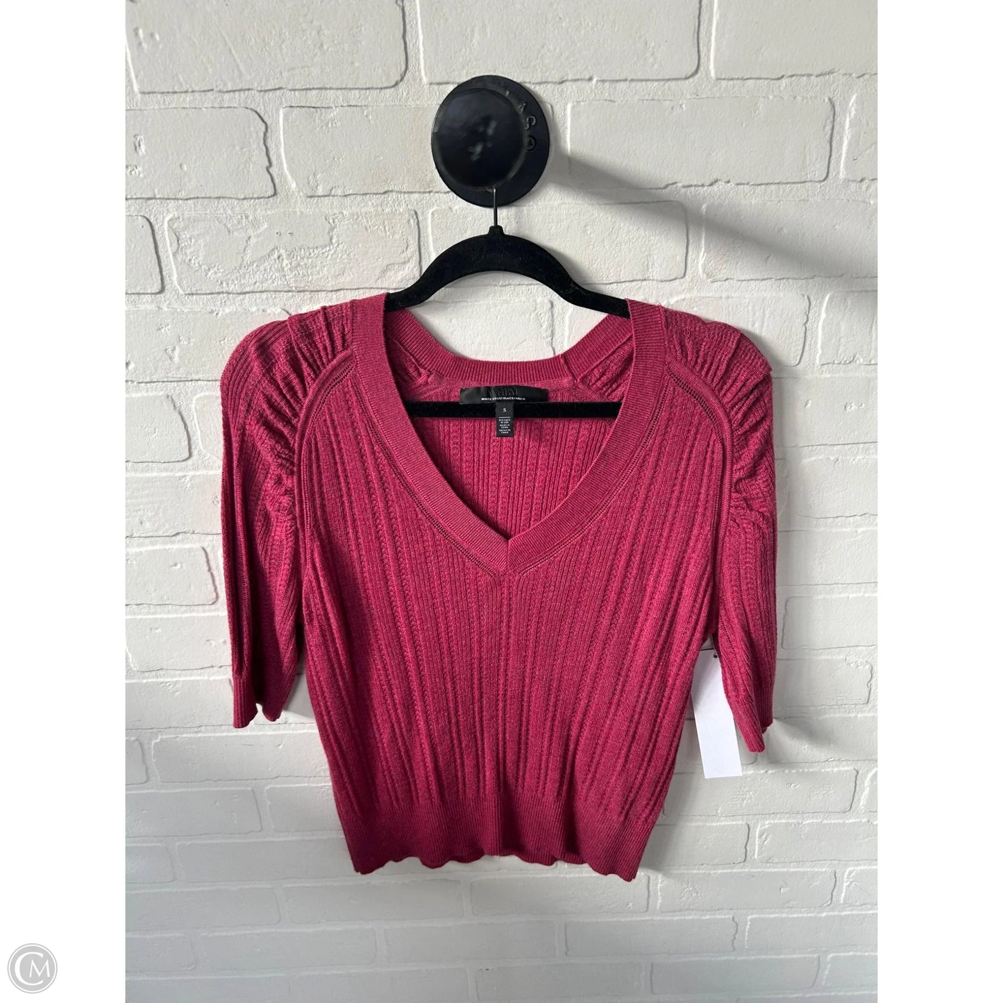 Sweater Short Sleeve By White House Black Market In Pink, Size: S