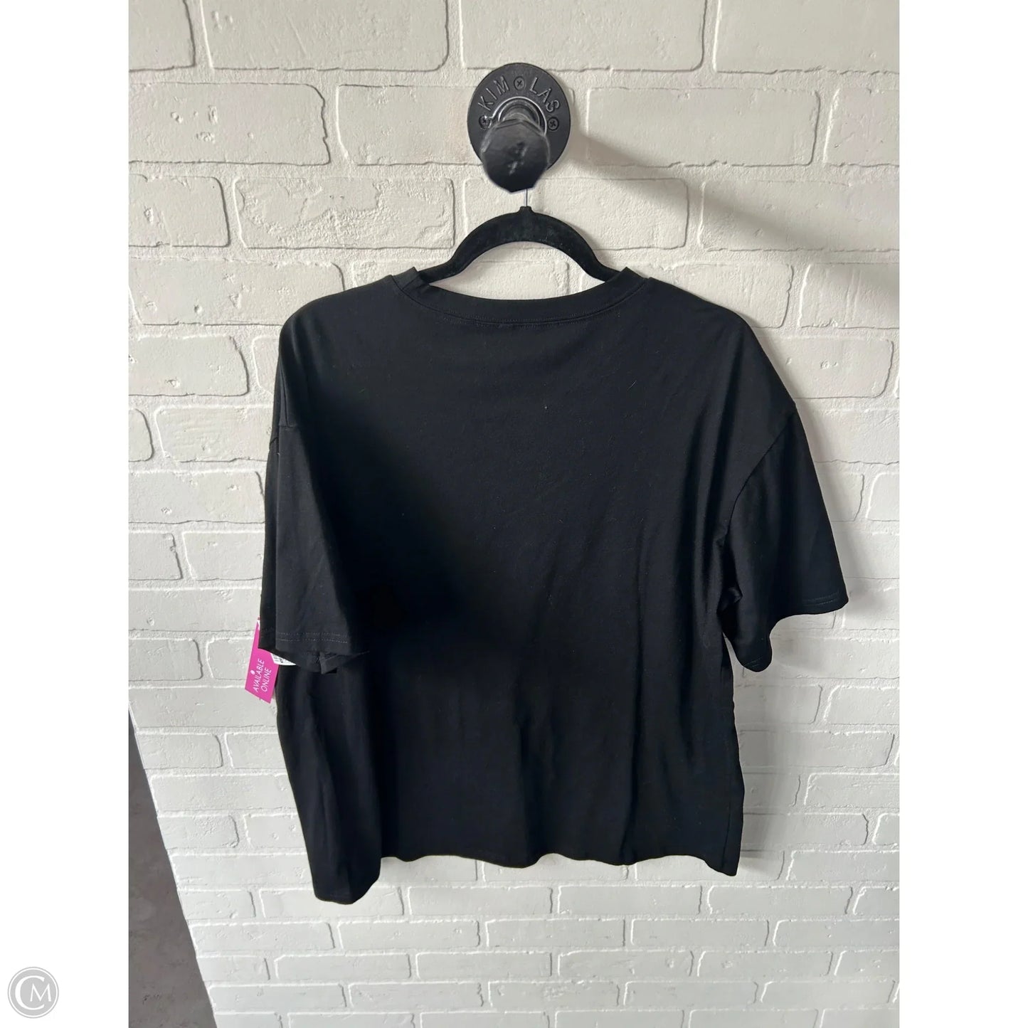 Top Short Sleeve Basic By Cme In Black, Size: L