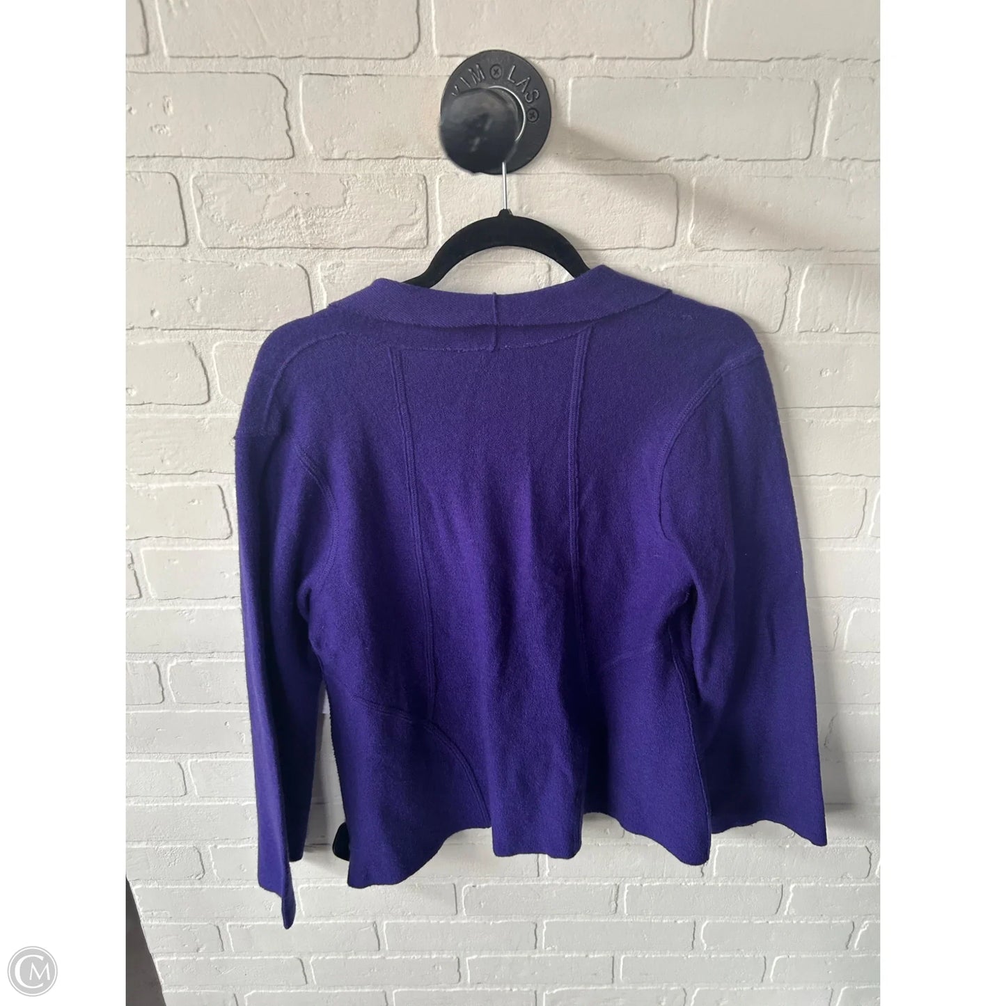 Sweater Cardigan By Chicos In Purple, Size: M