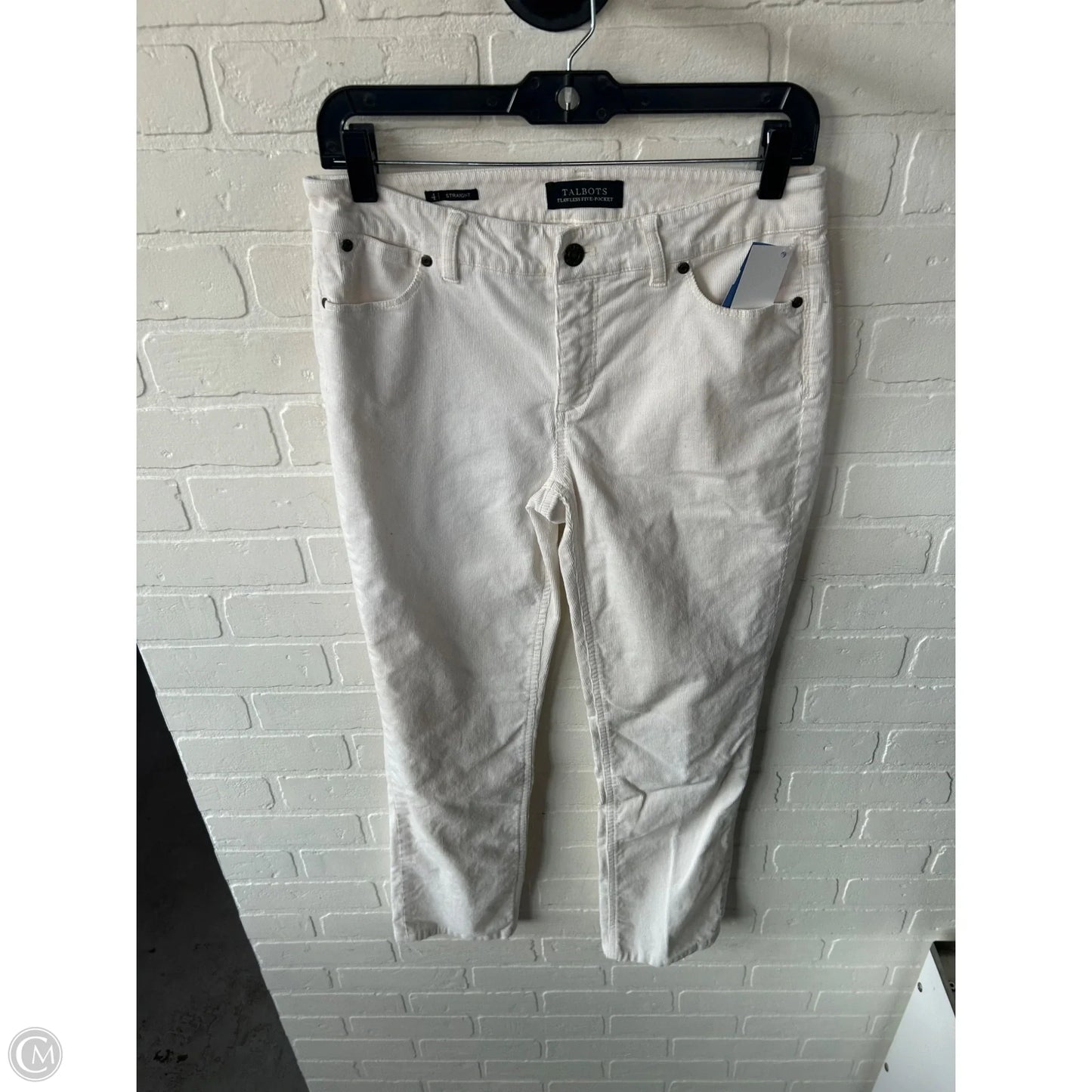 Pants Corduroy By Talbots In Cream, Size: 4
