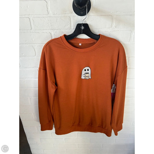 Sweatshirt Crewneck By Cme In Orange, Size: S