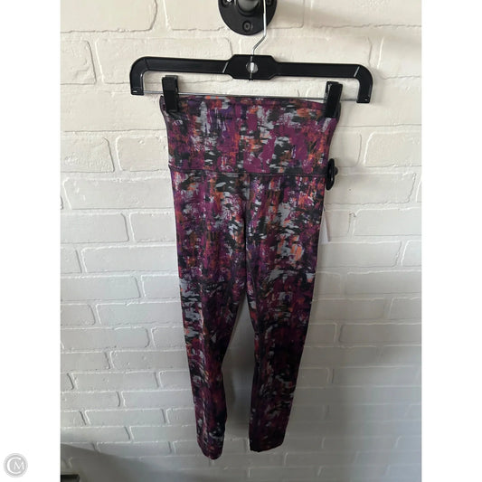 Athletic Leggings By Lululemon In Grey & Purple, Size: 2