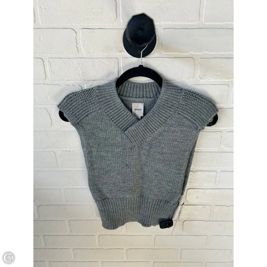 Vest Sweater By Maeve In Grey, Size: Xs