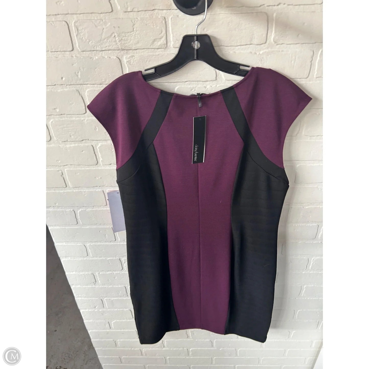 Dress Work By Daisy Fuentes In Black & Purple, Size: Xl