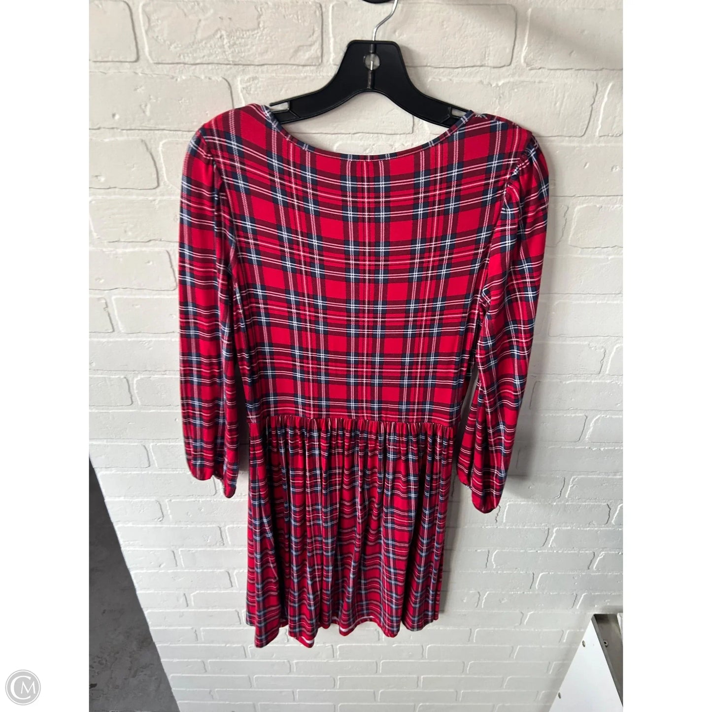 Dress Casual Midi By Draper James In Blue & Red, Size: S