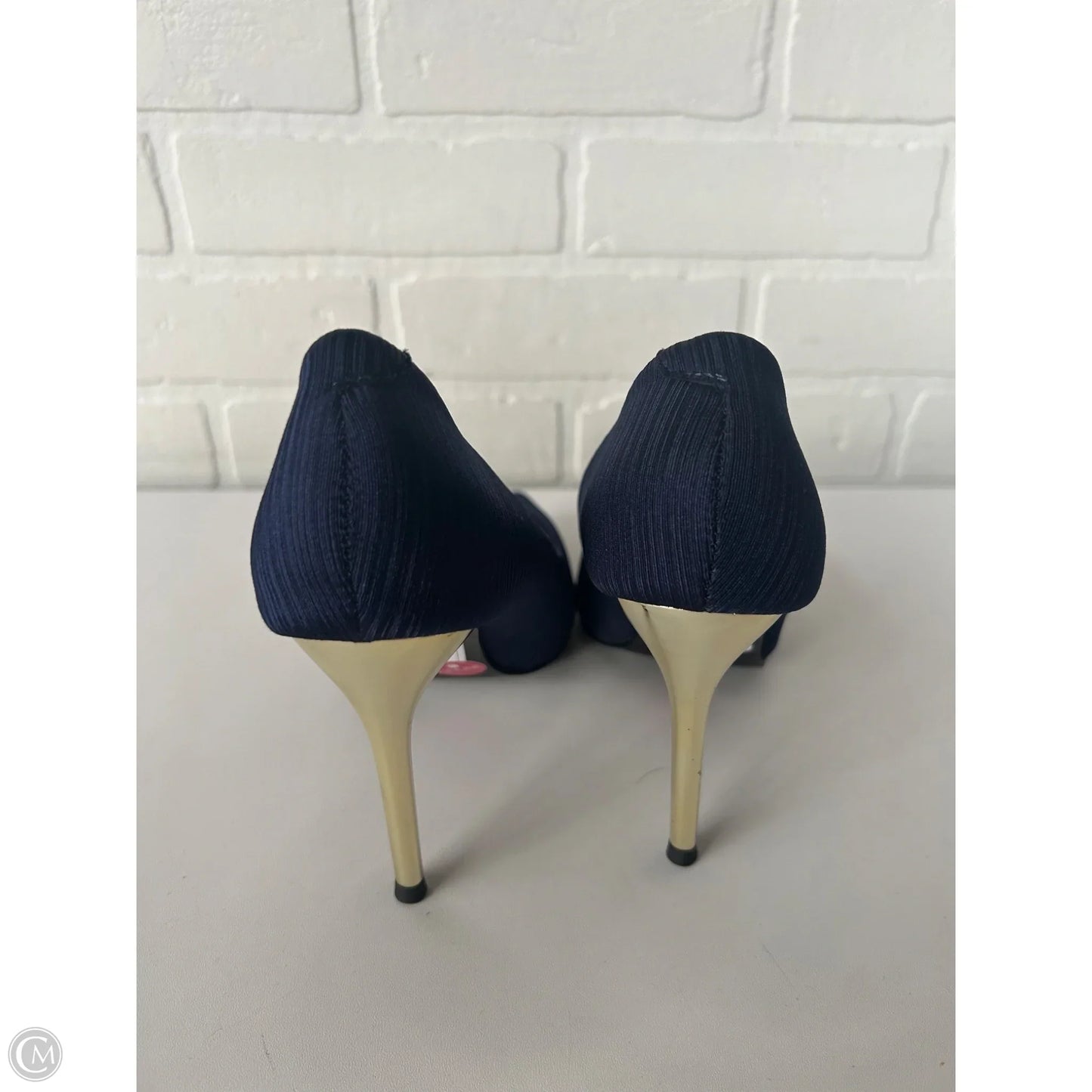 Shoes Heels Stiletto By Clothes Mentor In Blue & Gold, Size: 6.5