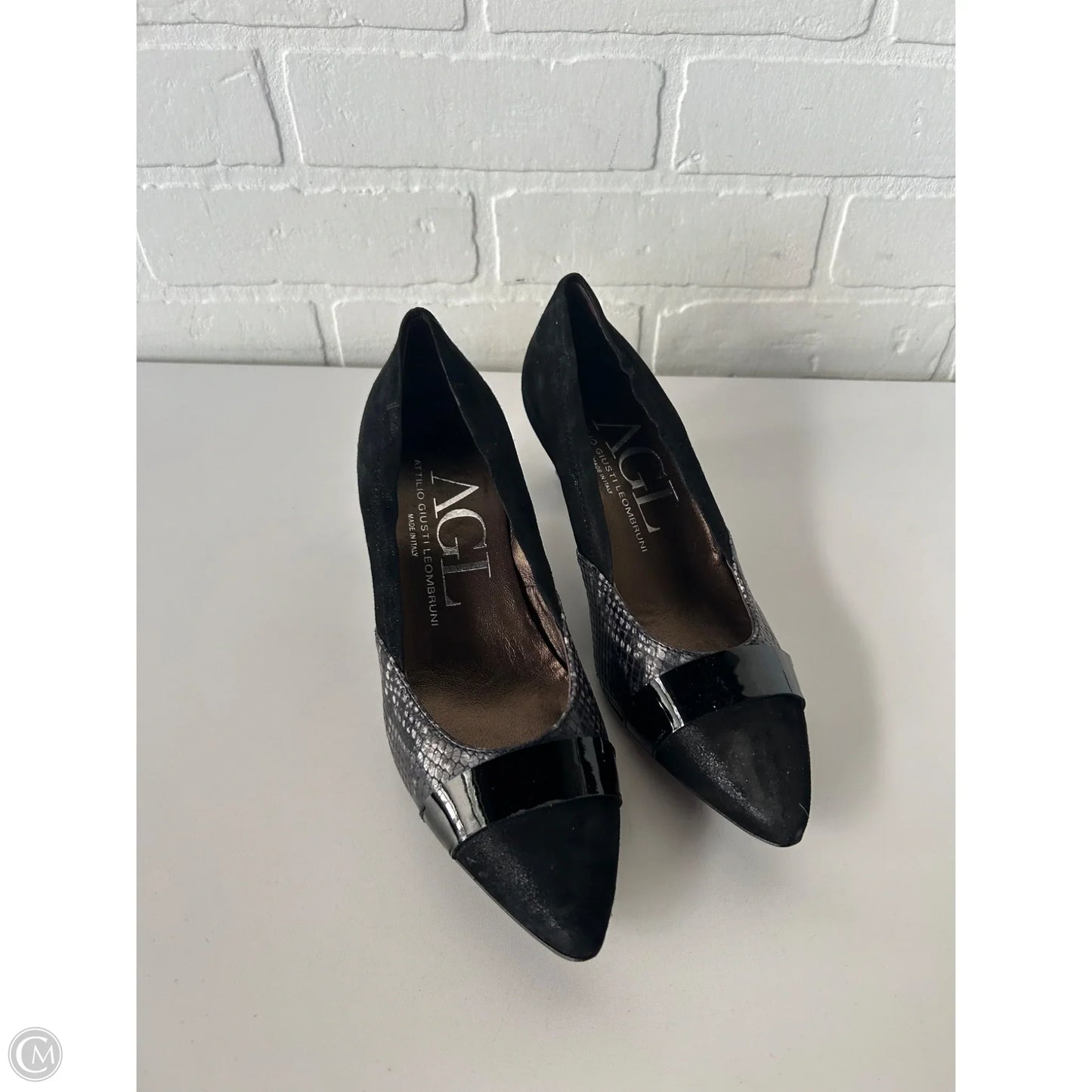 Shoes Heels Block By Agl In Black, Size: 7