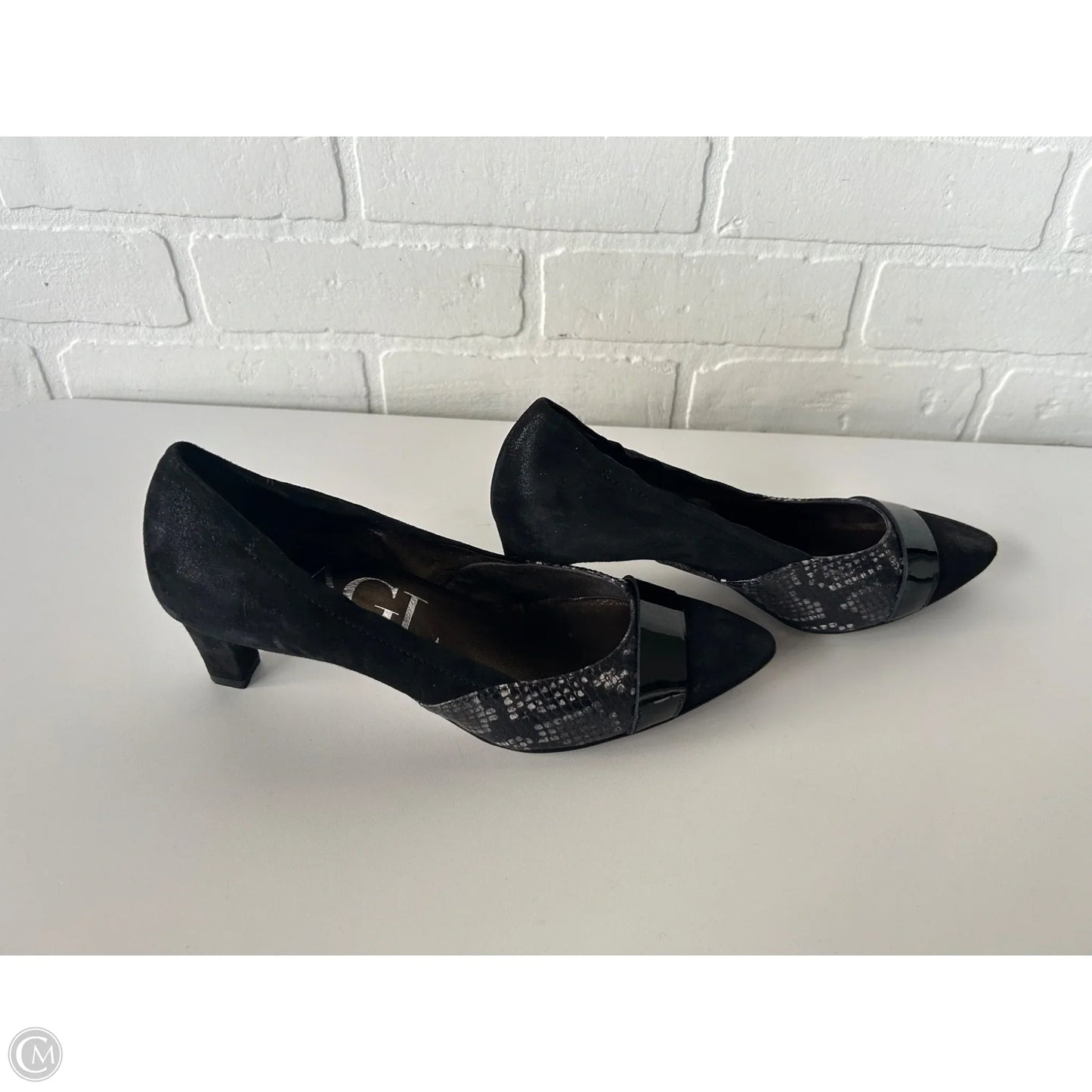 Shoes Heels Block By Agl In Black, Size: 7