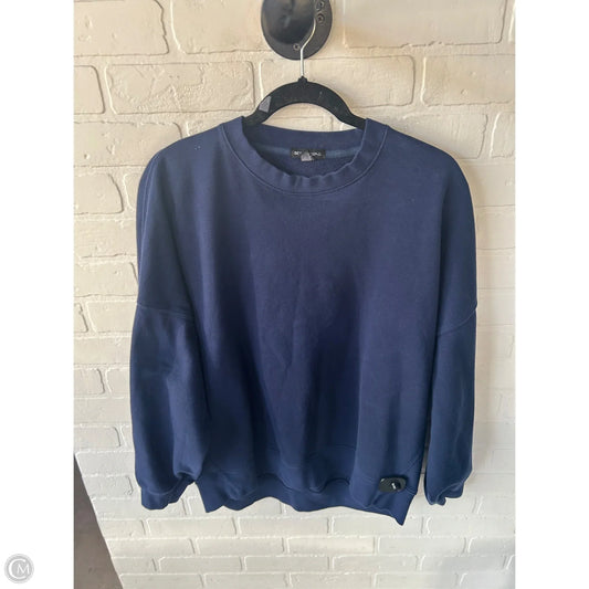 Athletic Sweatshirt Crewneck By Beyond Yoga In Blue, Size: M