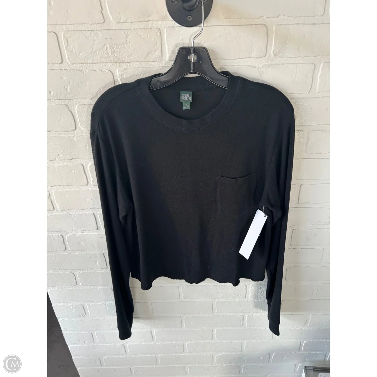 Top Long Sleeve By Wild Fable In Black, Size: Xs