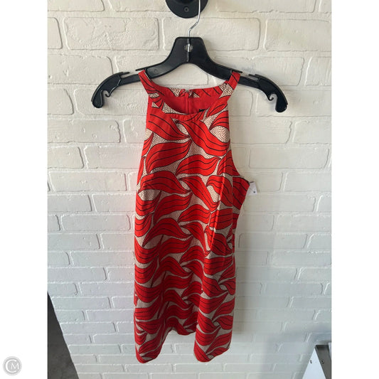 Dress Casual Short By Ann Taylor In Orange & Tan, Size: S