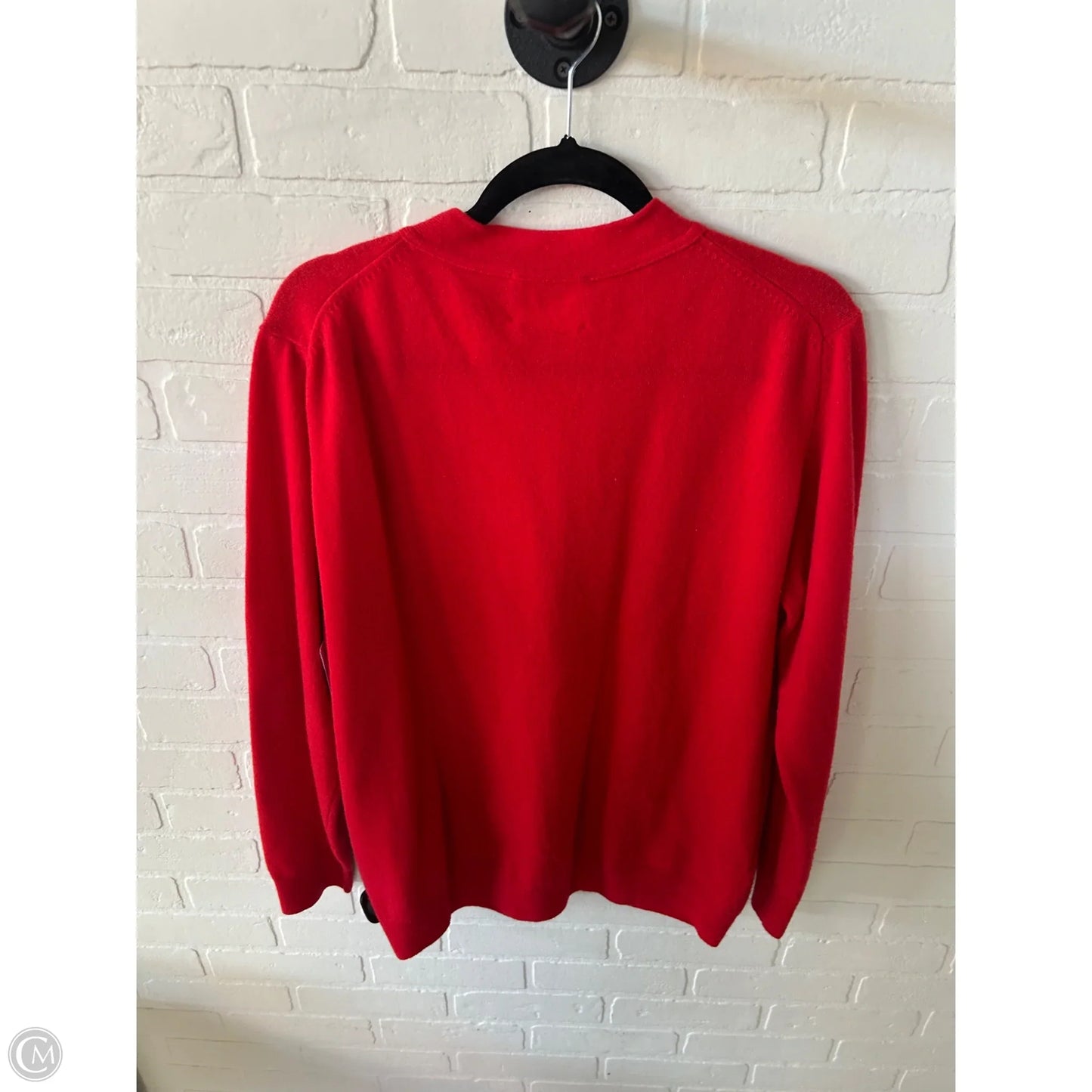Sweater Cardigan By Cmb In Red, Size: M