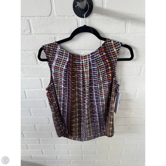 Top Sleeveless By Worthington In Brown & Purple, Size: M