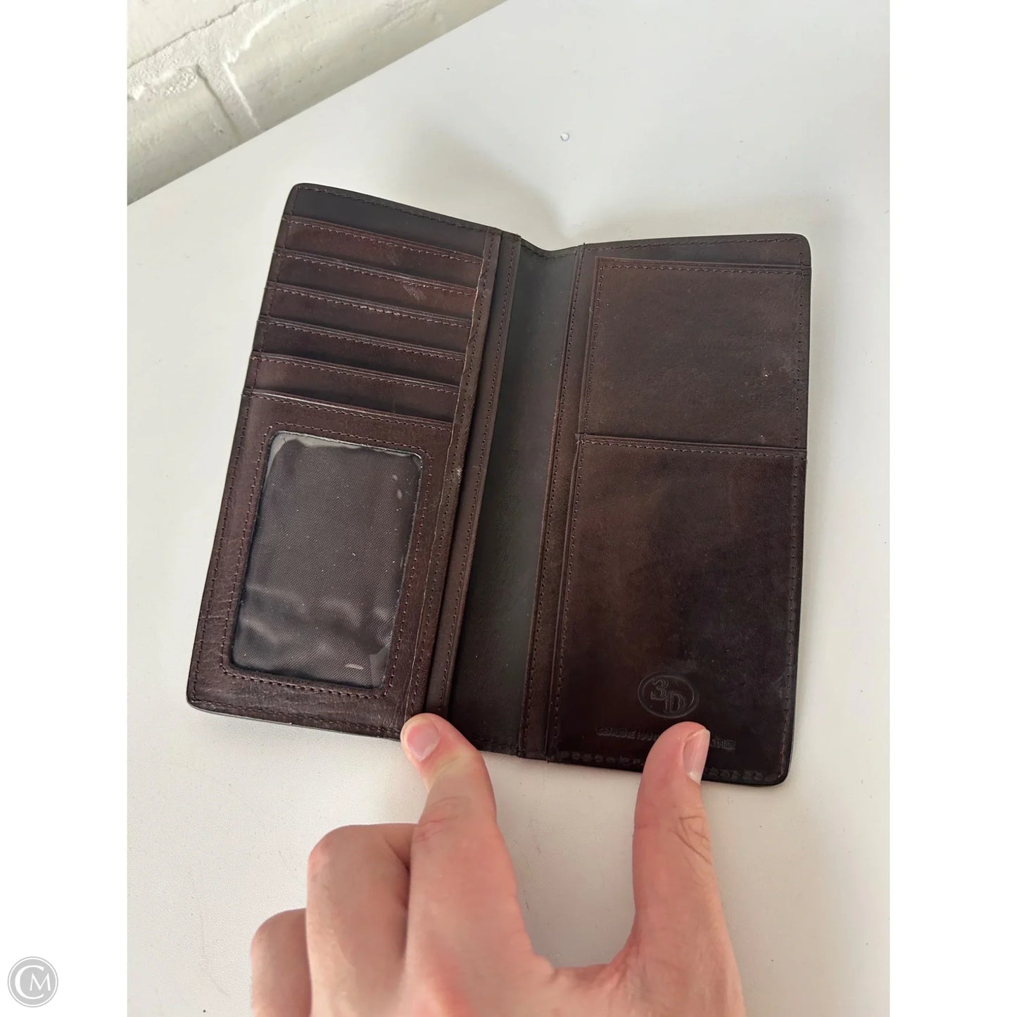 Wallet Leather By Clothes Mentor, Size: Large