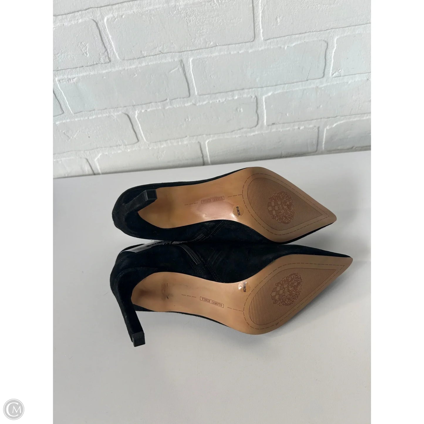 Boots Ankle Heels By Vince Camuto In Black, Size: 8.5