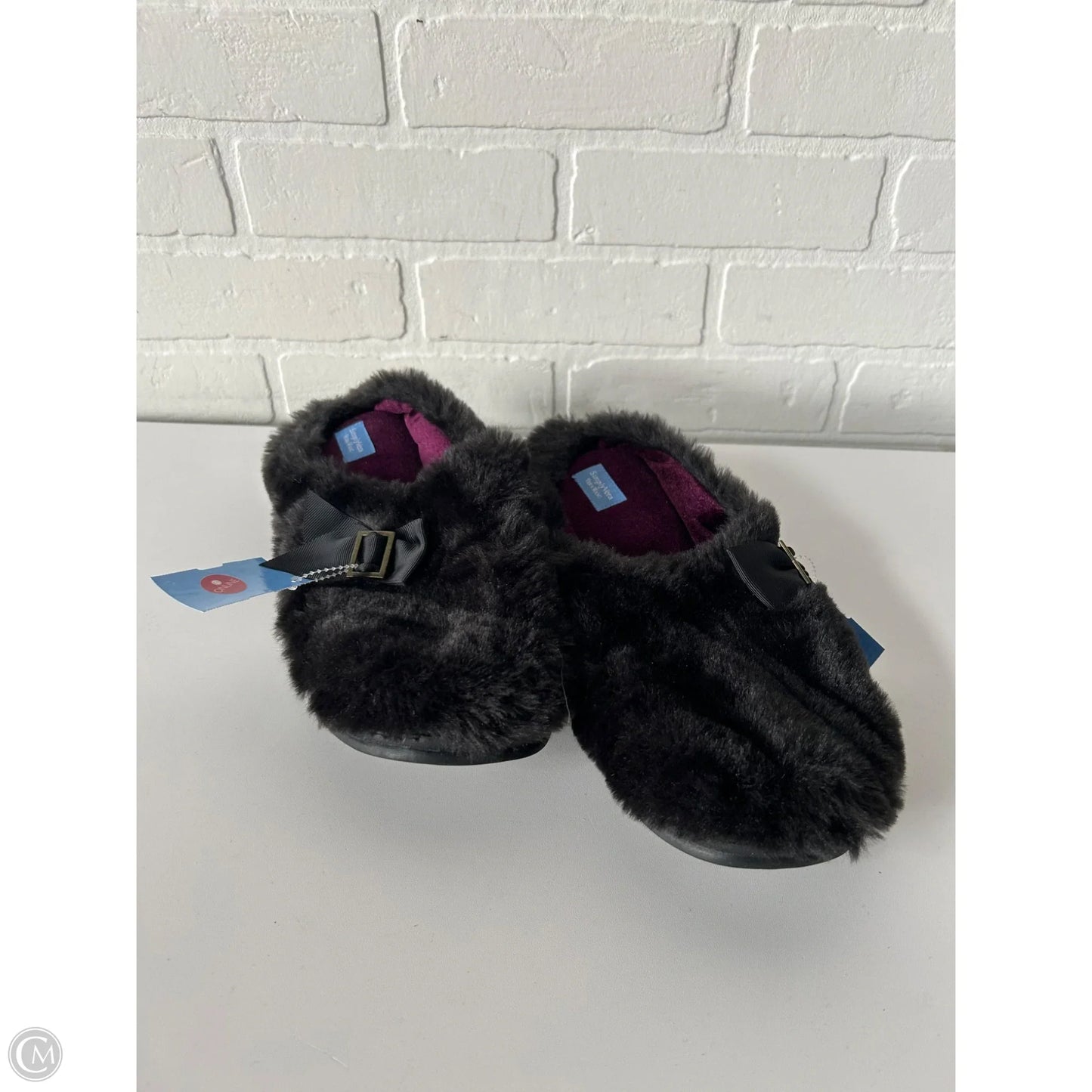 Slippers By Simply Vera In Black, Size: 9