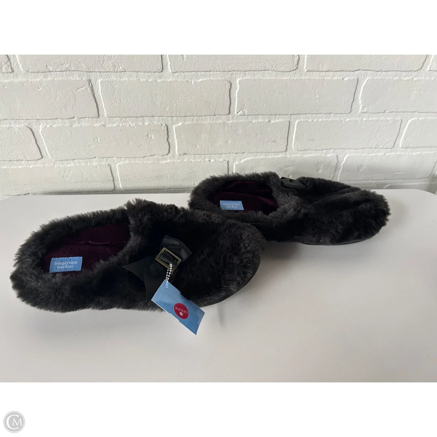 Slippers By Simply Vera In Black, Size: 9