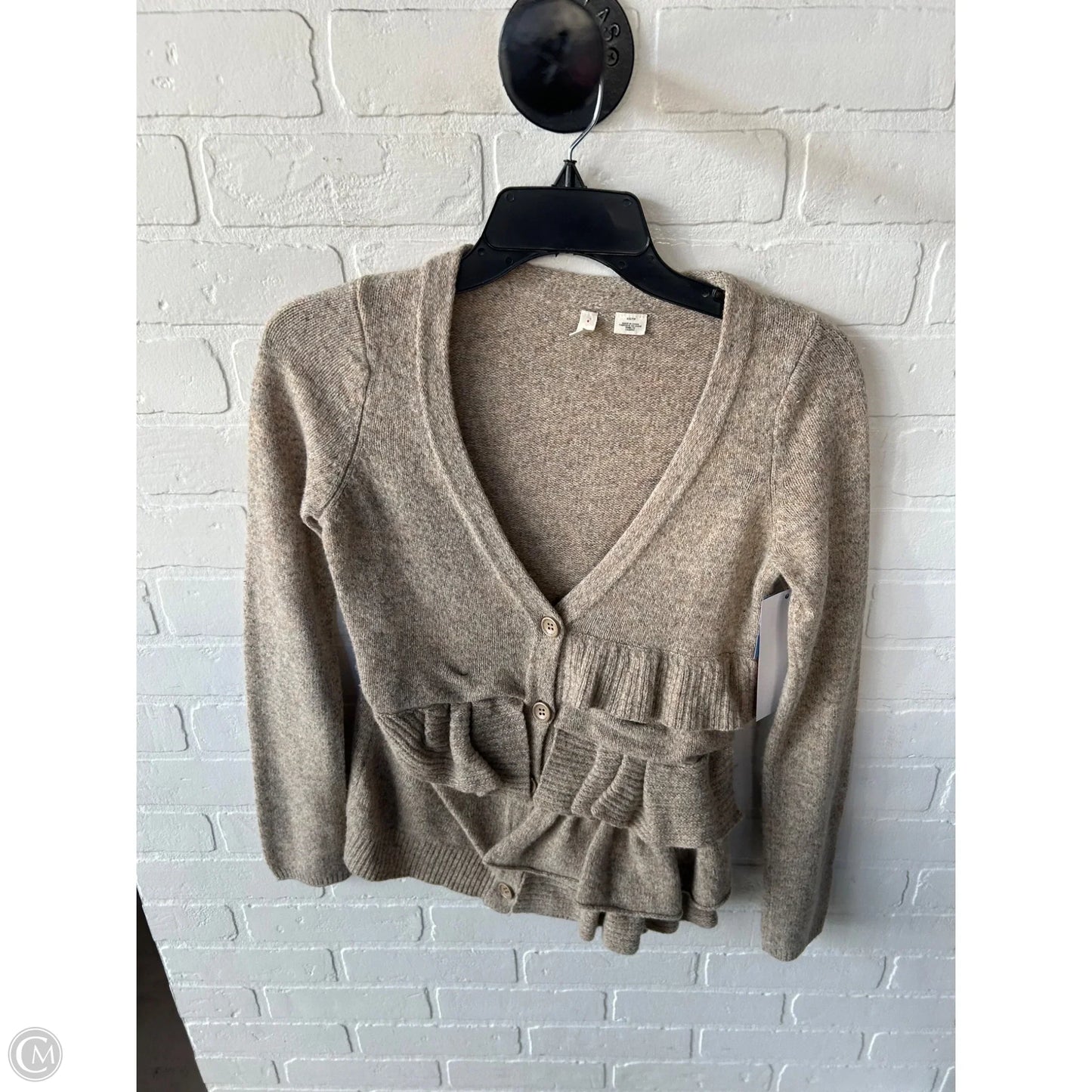 Sweater Cardigan By Moth In Tan, Size: Xs