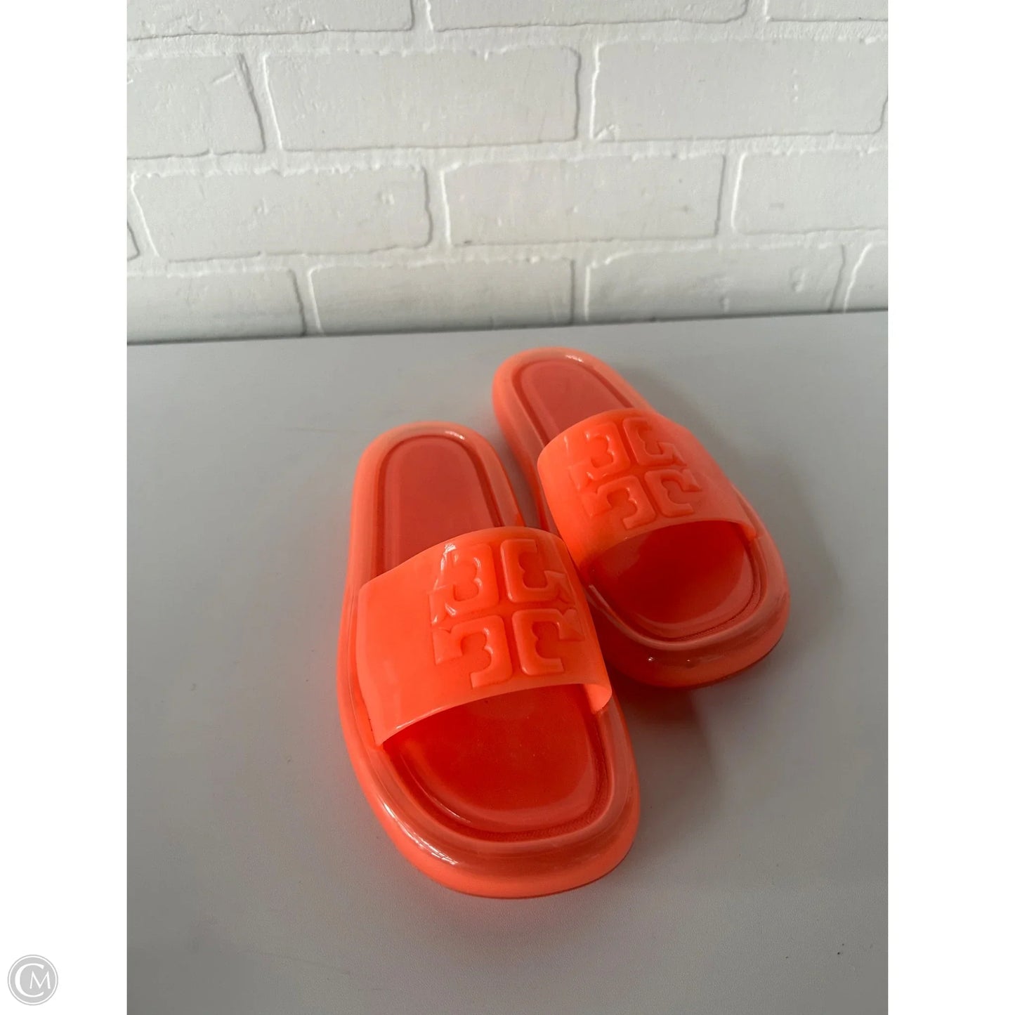 Sandals Designer By Tory Burch In Orange, Size: 6