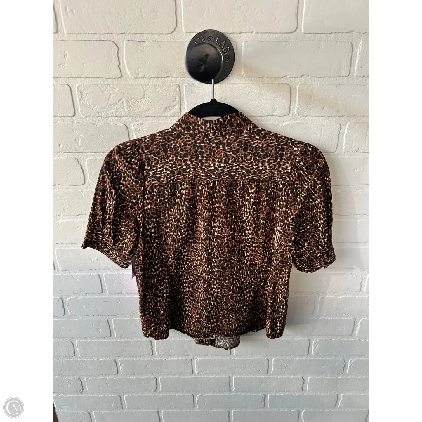 Top Short Sleeve By Talbots In Animal Print, Size: Xsp