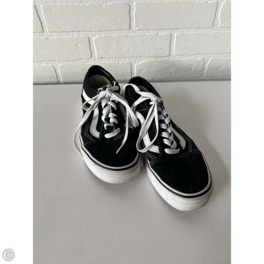 Shoes Sneakers By Vans In Black & White, Size: 7