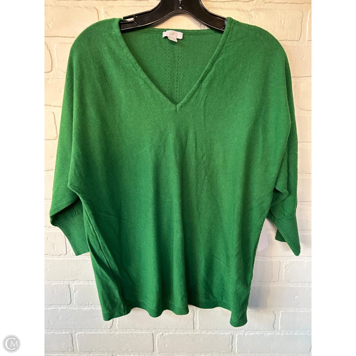 Sweater Short Sleeve By J. Jill In Green, Size: M
