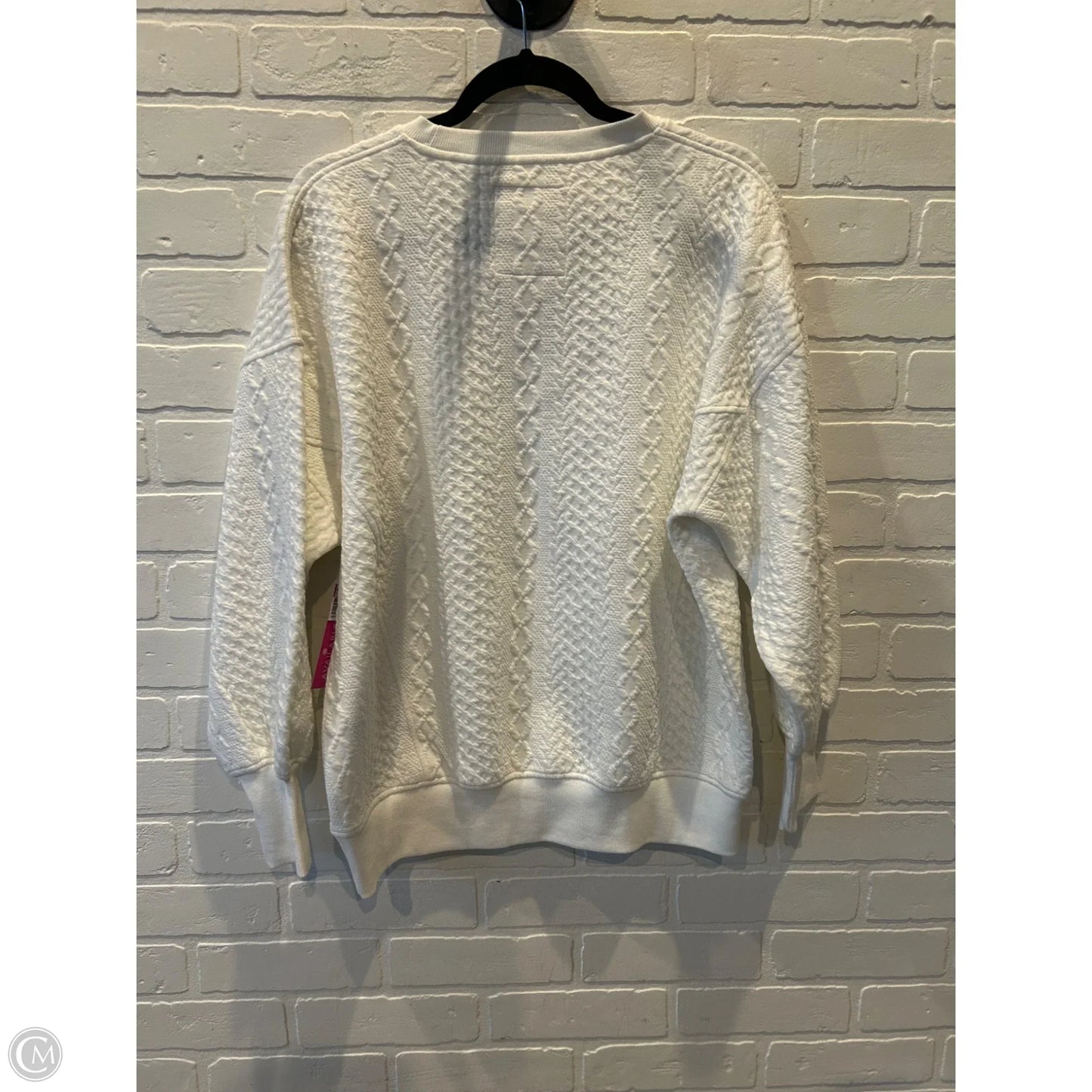 Sweatshirt Crewneck By Pressbox In White, Size: S