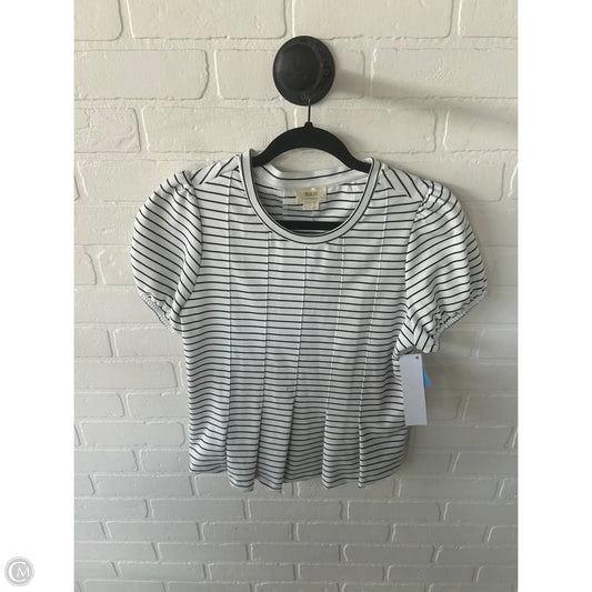 Top Short Sleeve By Maeve In Black & White, Size: S