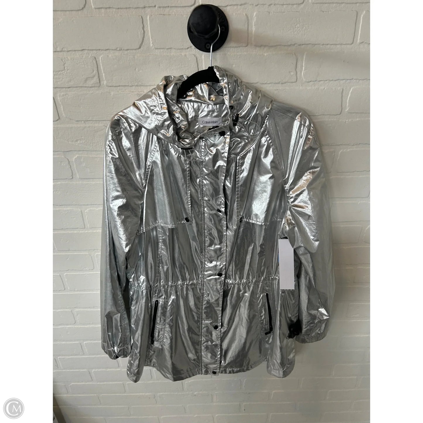 Coat Other By Calvin Klein In Silver, Size: L