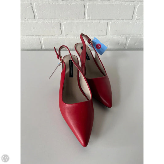 Shoes Heels Kitten By French Connection In Red, Size: 9