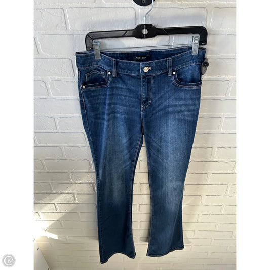Jeans Boot Cut By White House Black Market In Blue Denim, Size: 8
