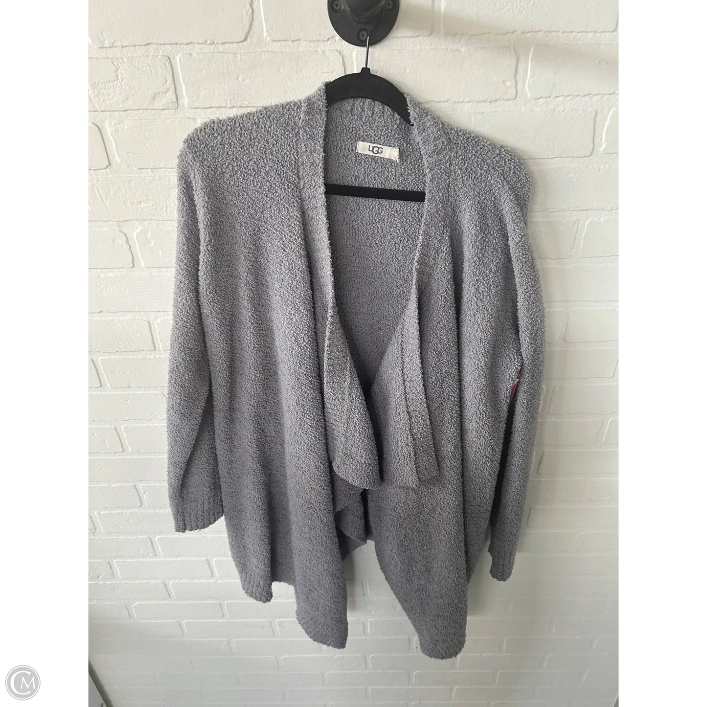 Sweater Cardigan Designer By Ugg In Grey, Size: M