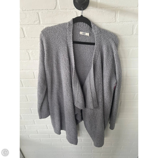 Sweater Cardigan Designer By Ugg In Grey, Size: M