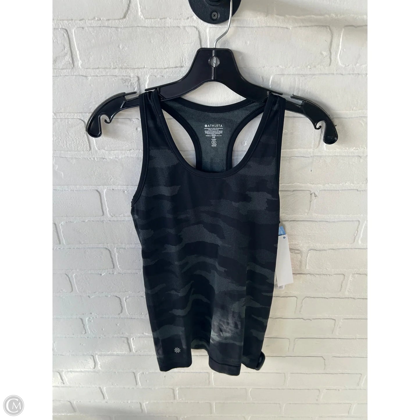 Athletic Tank Top By Athleta In Black & Grey, Size: Xs