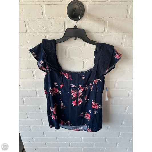 Top Sleeveless By Maurices In Blue & Pink, Size: M