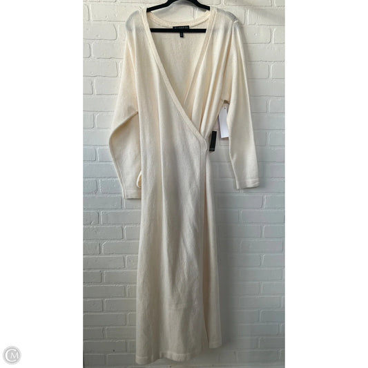 Dress Sweater By Eloquii In Cream, Size: 1x