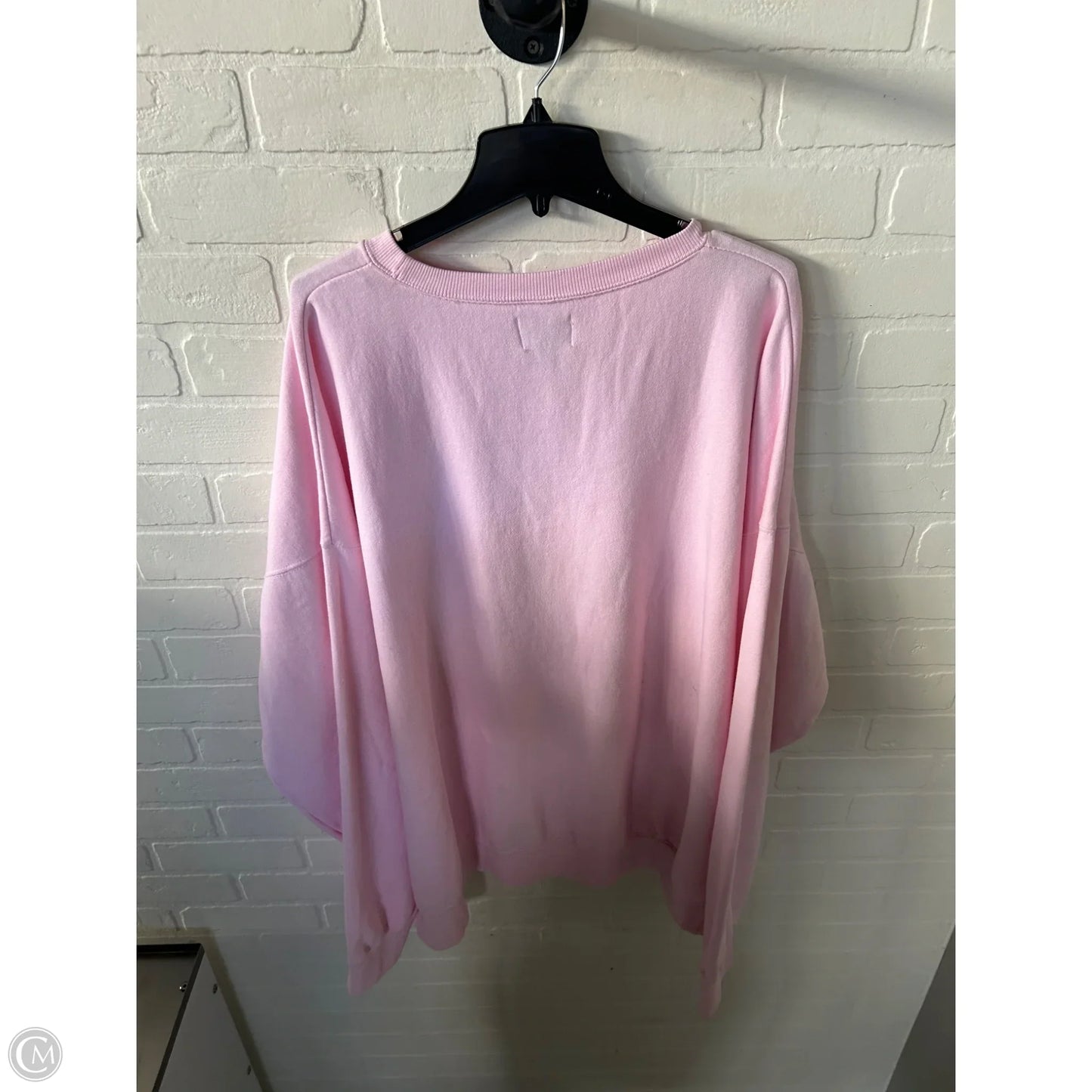 Sweatshirt Crewneck By Show Me Your Mumu In Pink & White, Size: Xxl