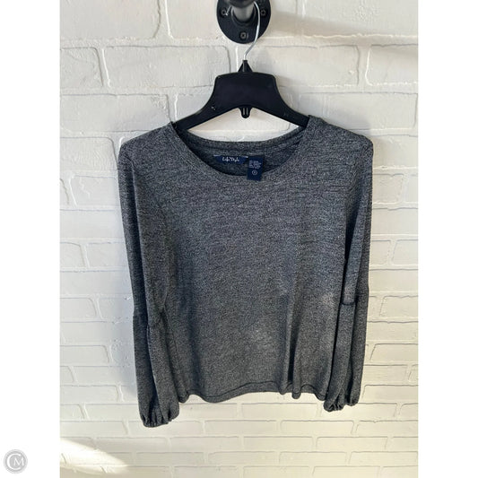 Top Long Sleeve By Life Stride In Grey, Size: S